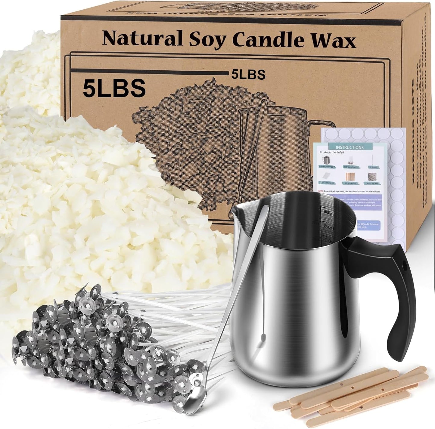 Haccah Soy Wax Candle Making Kit for Creative DIY Fun
