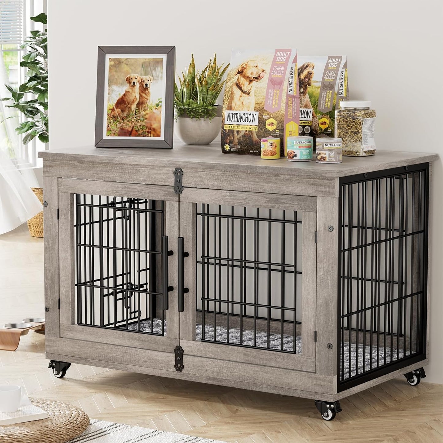 Lulive Large Dog Crate Furniture: Stylish & Functional