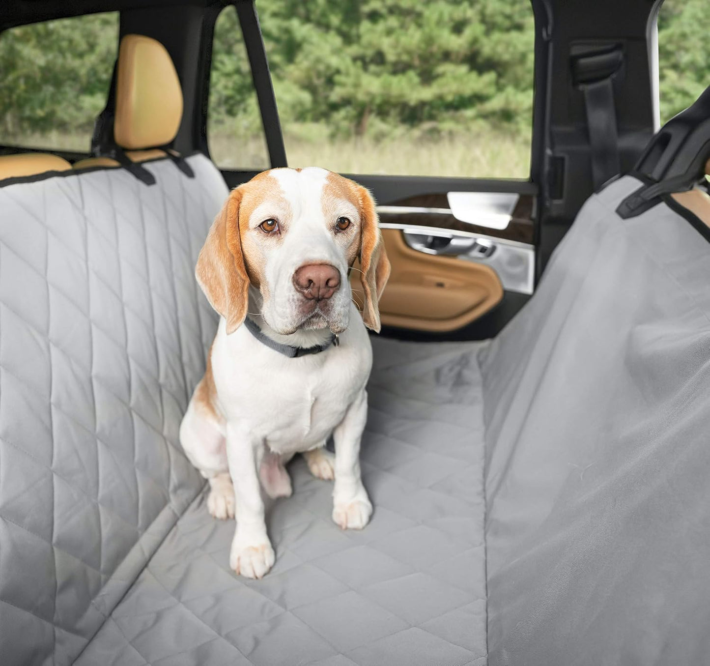 Premium Rear Car Seat Protector for Dogs - Washable & Waterproof