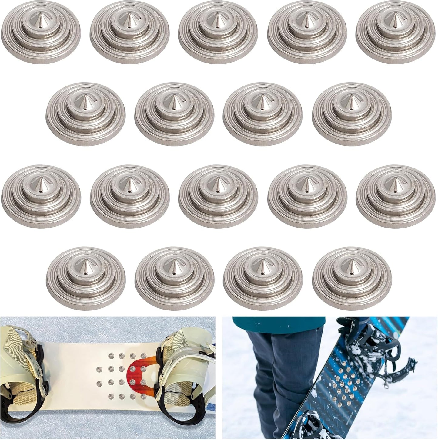 Anti-Slip Cone Studs Stomp Pad for Snowboard Grip