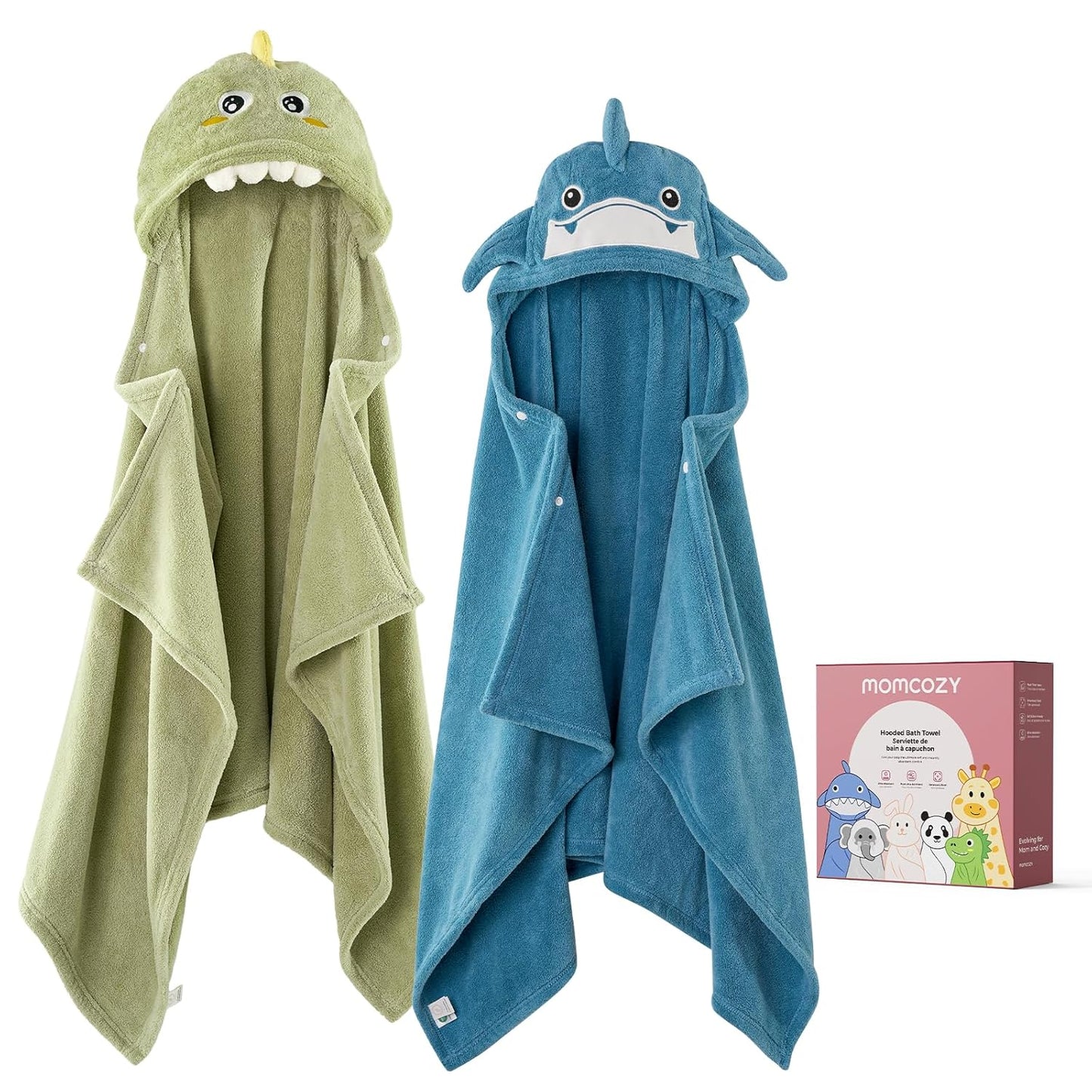 Momcozy Baby Bath Towels with Hooded Design for Comfort