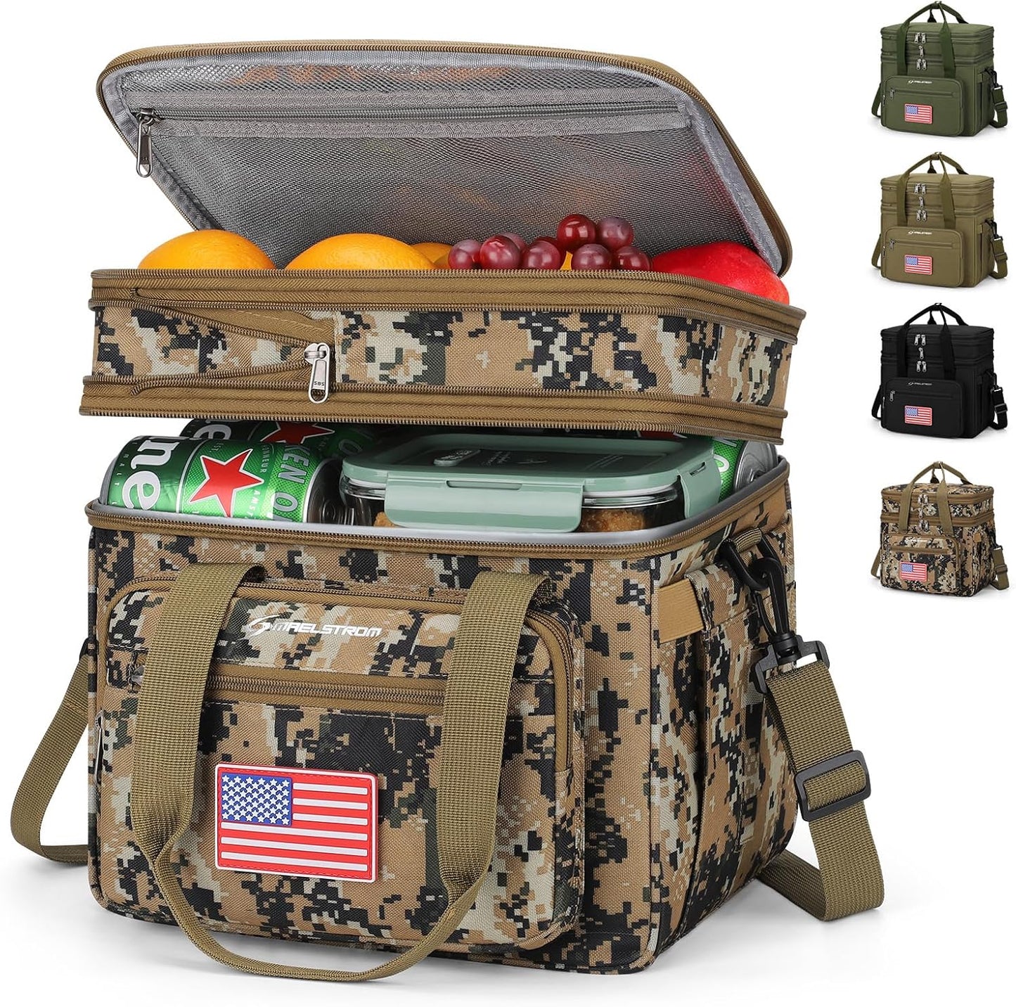 Maelstrom Tactical Lunch Box for Men: Expandable Cooler Bag