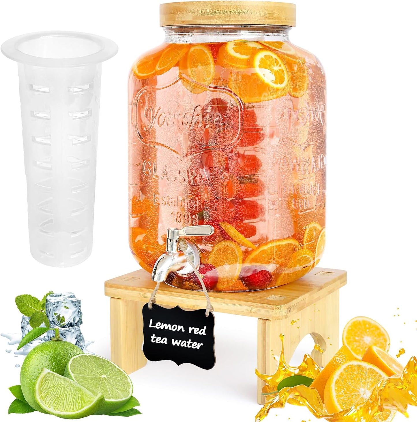 2 Gallon Drink Dispenser with Stand for Parties and Events