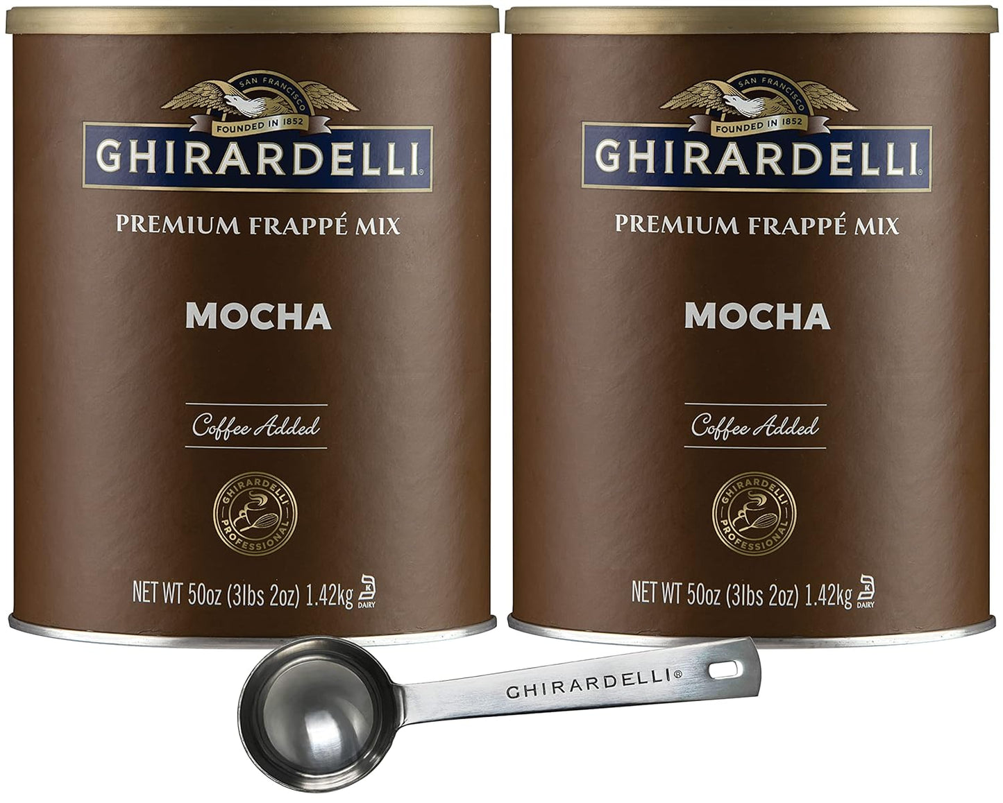 Ghirardelli Mocha Premium Frappe Mix for Delicious Frozen Drinks
