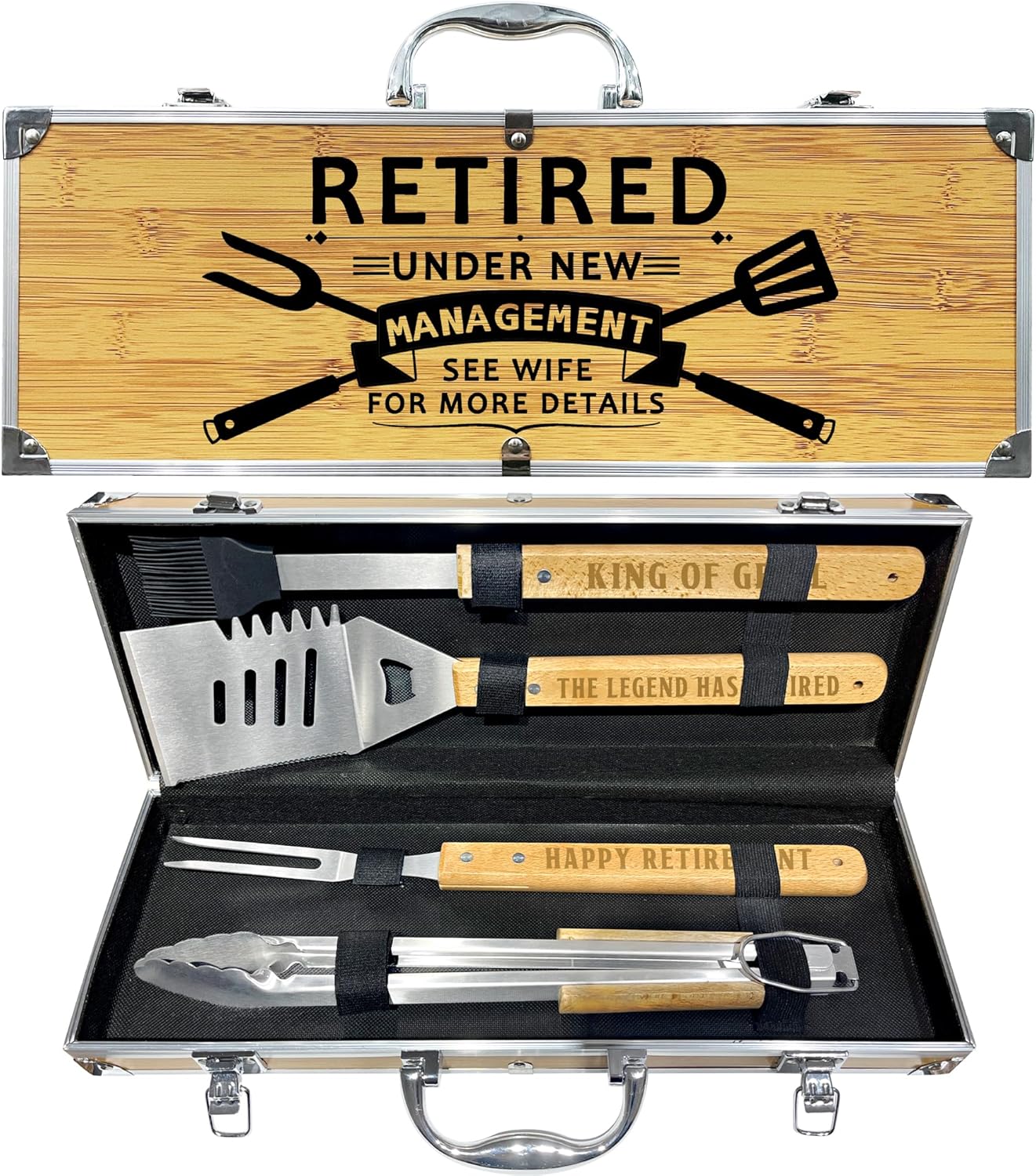 Retirement Gifts for Men: Heavy Duty BBQ Grill Accessories Kit