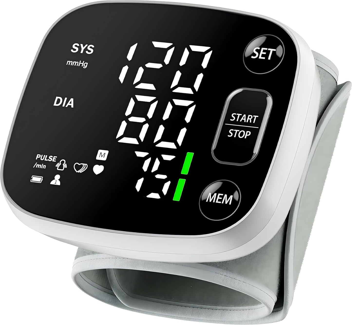 Oklar Rechargeable Wrist BP Monitor: Voice Broadcast, 240 Memory