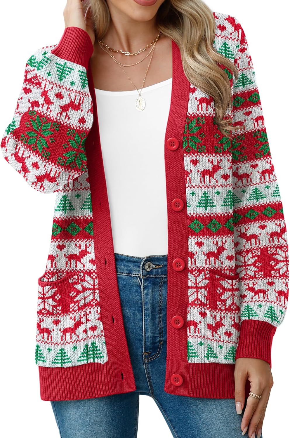 Chunky Knit Cardigan Sweater for Women by VIISHOW - Cozy Style