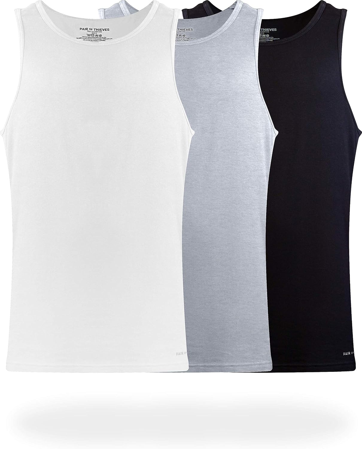 Pair of Thieves Men's Tank Top Undershirts - Slim Fit Comfort
