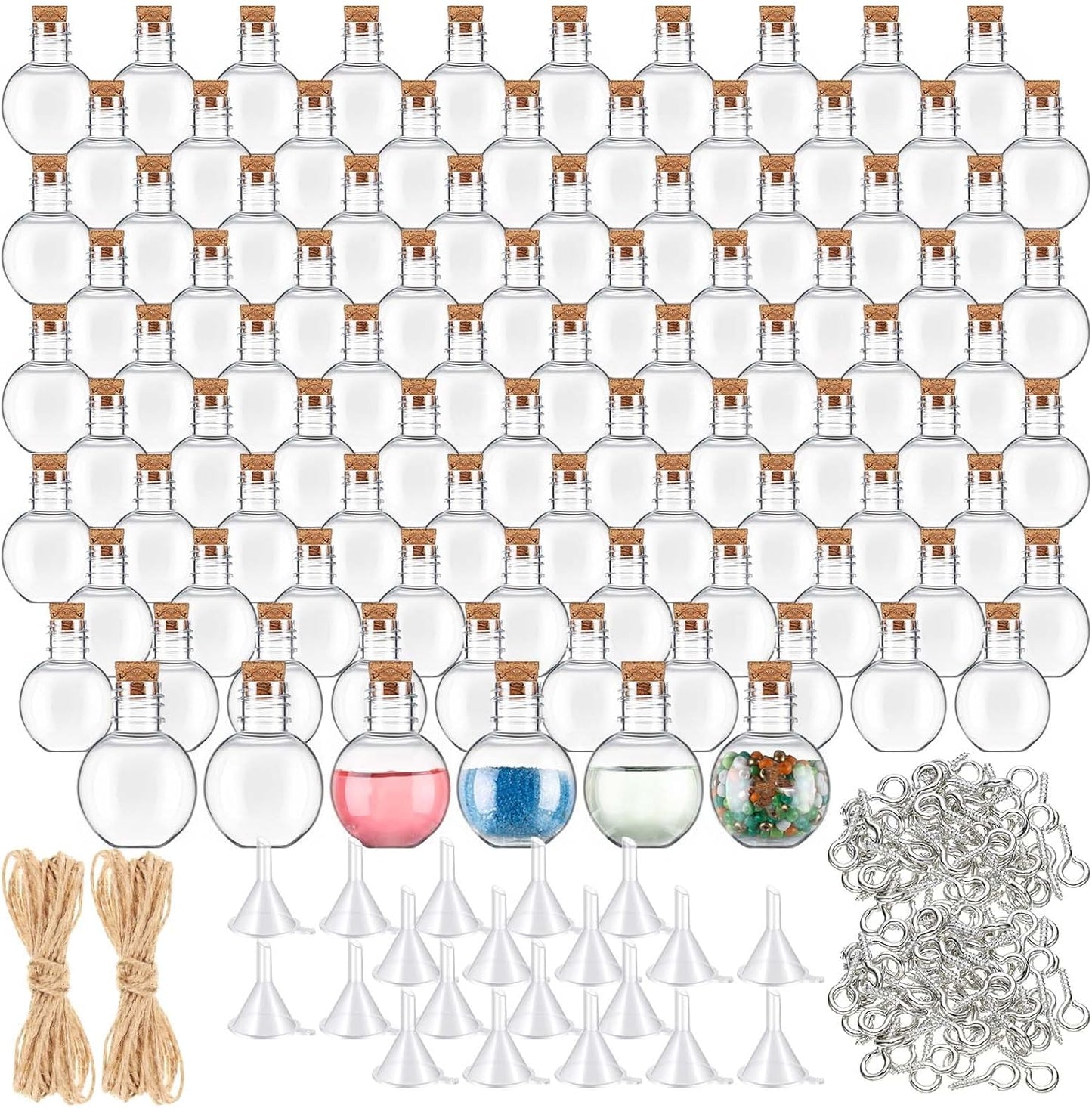Bokon 90 Pack Mini Potion Bottles with Corks for Crafts