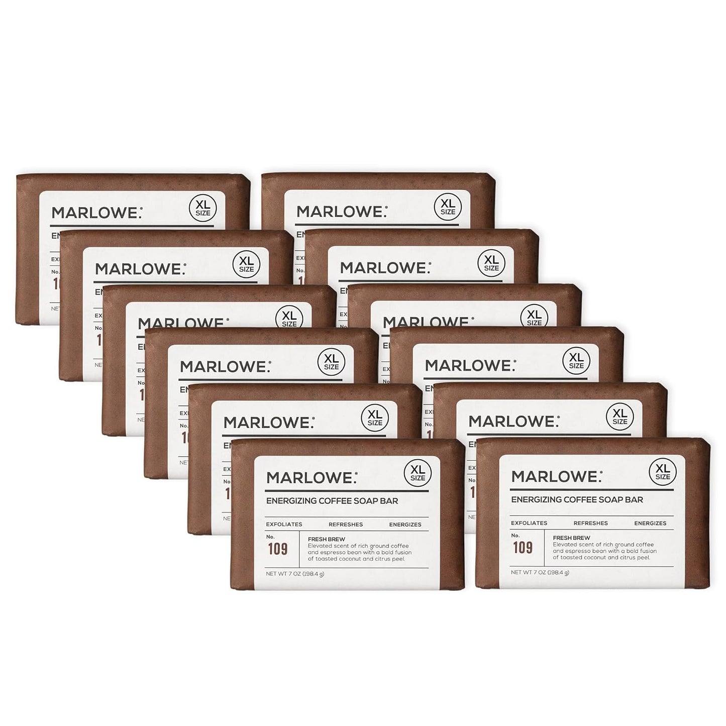 Marlowe No. 109 Coffee Bar Soap: Exfoliating Body Scrub for Men