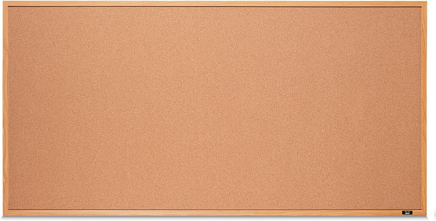 Mr. Pen Cork Board 24x48 Wood Frame for Office and Home Use