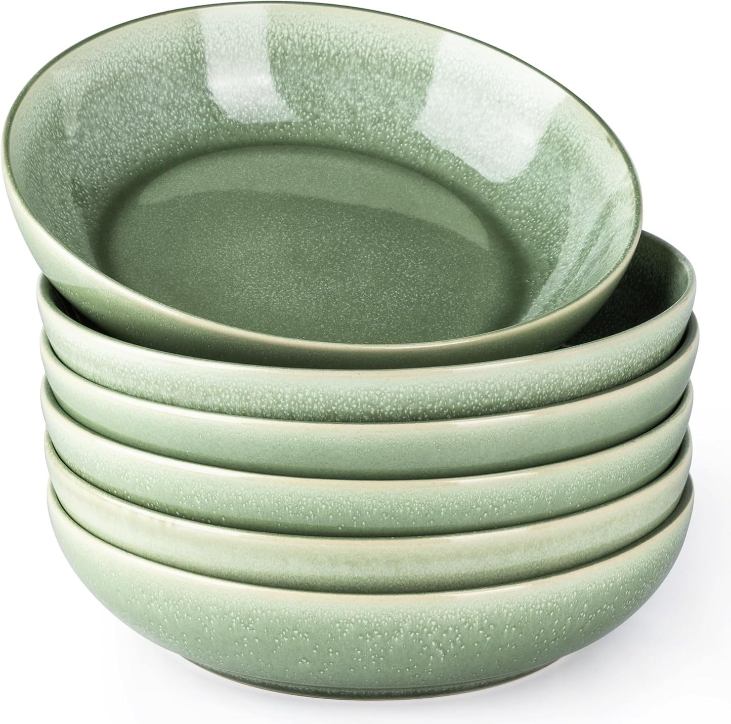 AmorArc 8.5ft' Large Ceramic Pasta Bowls Set for Kitchen Use
