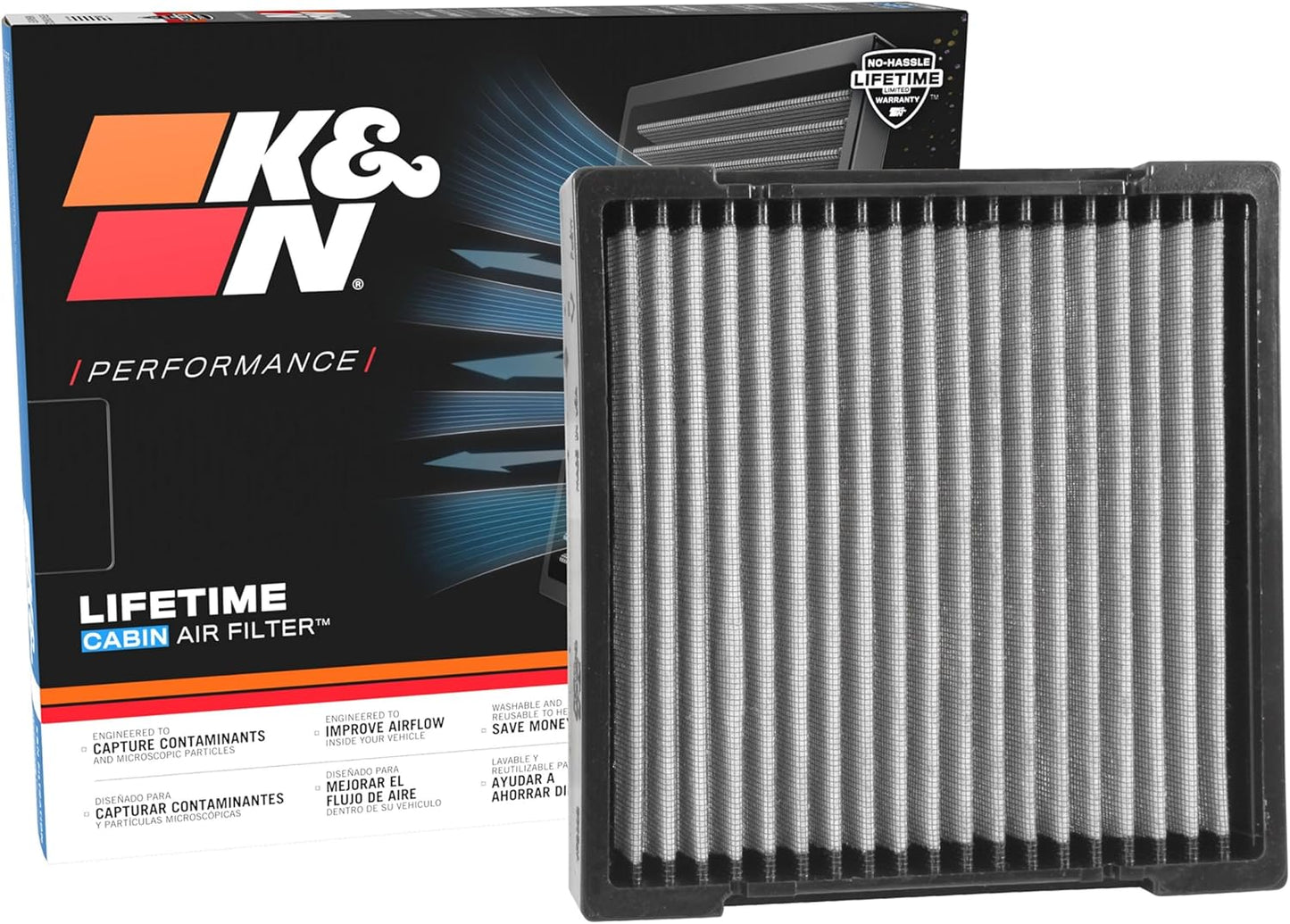 K&N LIFETIME Cabin Air Filter for Acura/Honda Vehicles