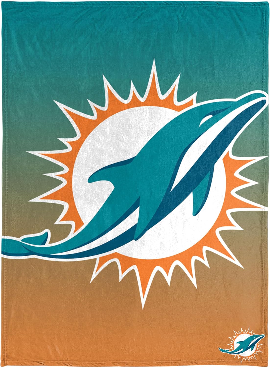 FOCO NFL Micro Raschel Throw Blanket for Miami Dolphins Fans