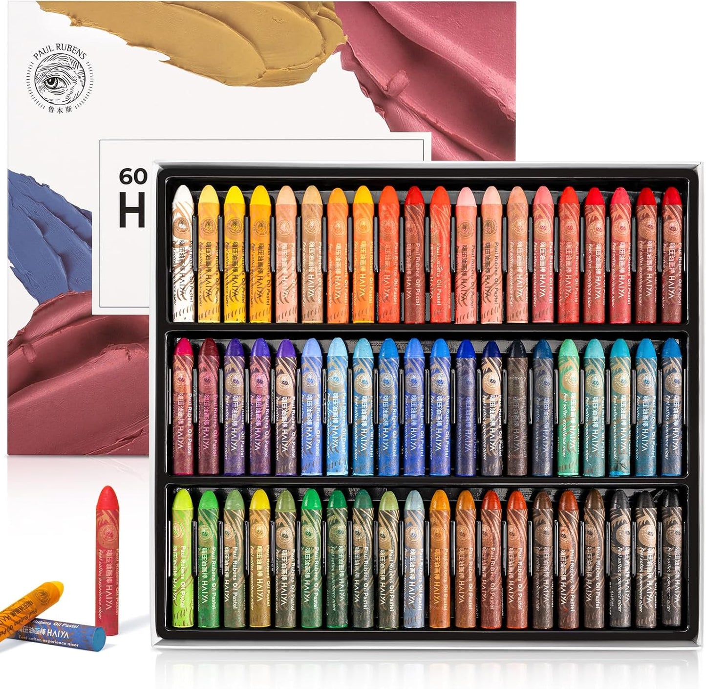 Vibrant 60 Color Oil Pastel Set for Artists and Beginners