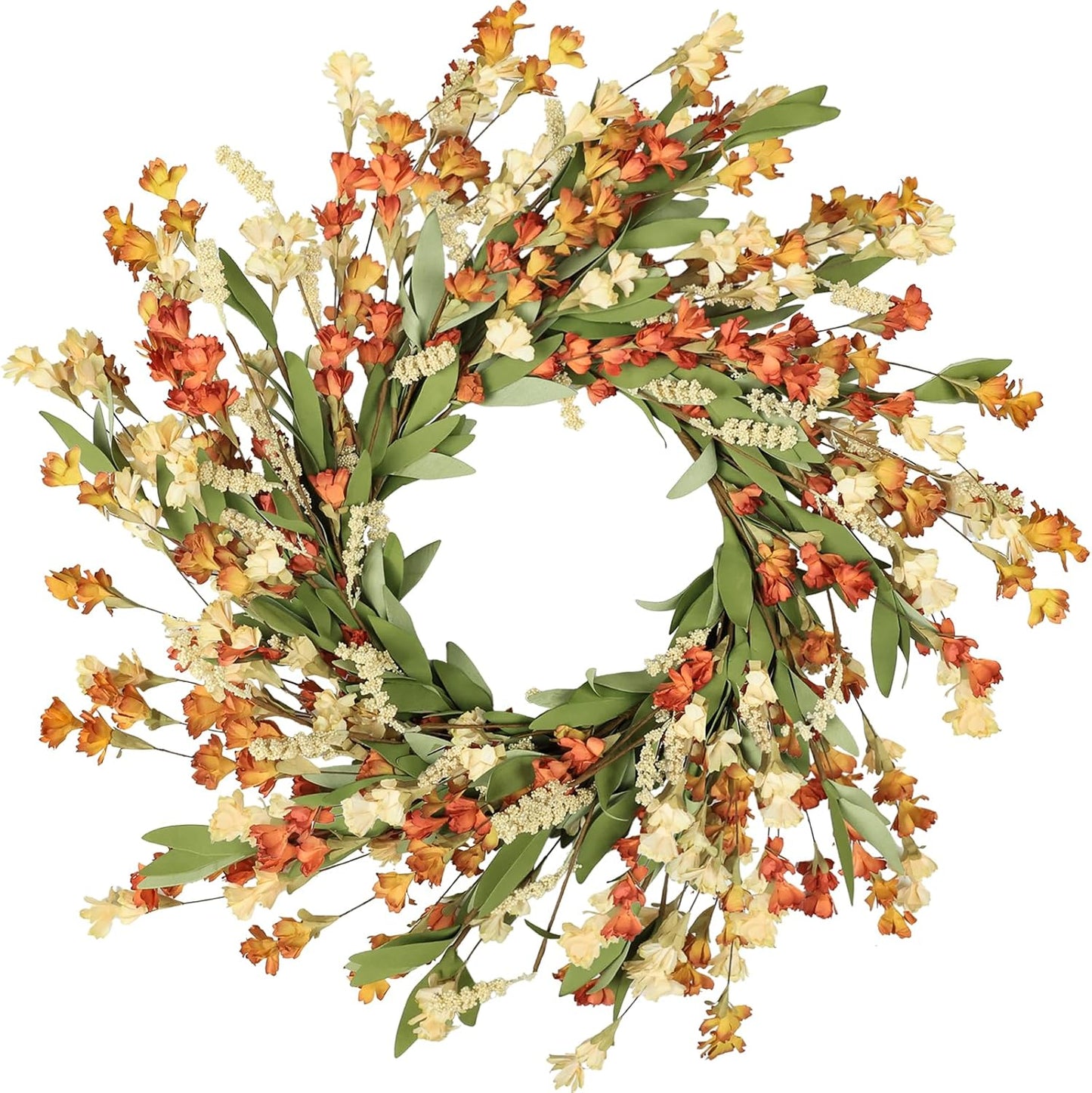 Artgar Fall Wreath for Front Door - 24 in Fall Decor Floral Wreath