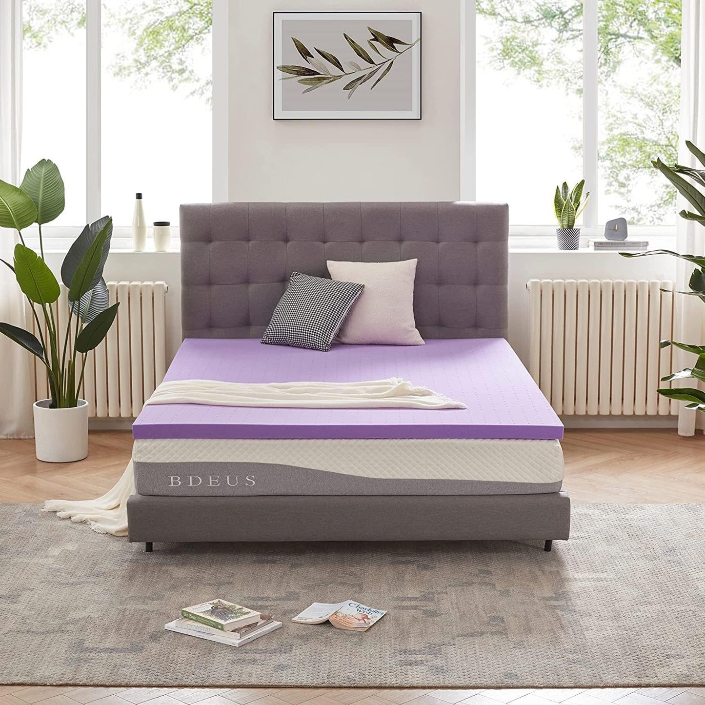 Gel Memory Foam Mattress Topper Twin XL for Comfortable Sleep
