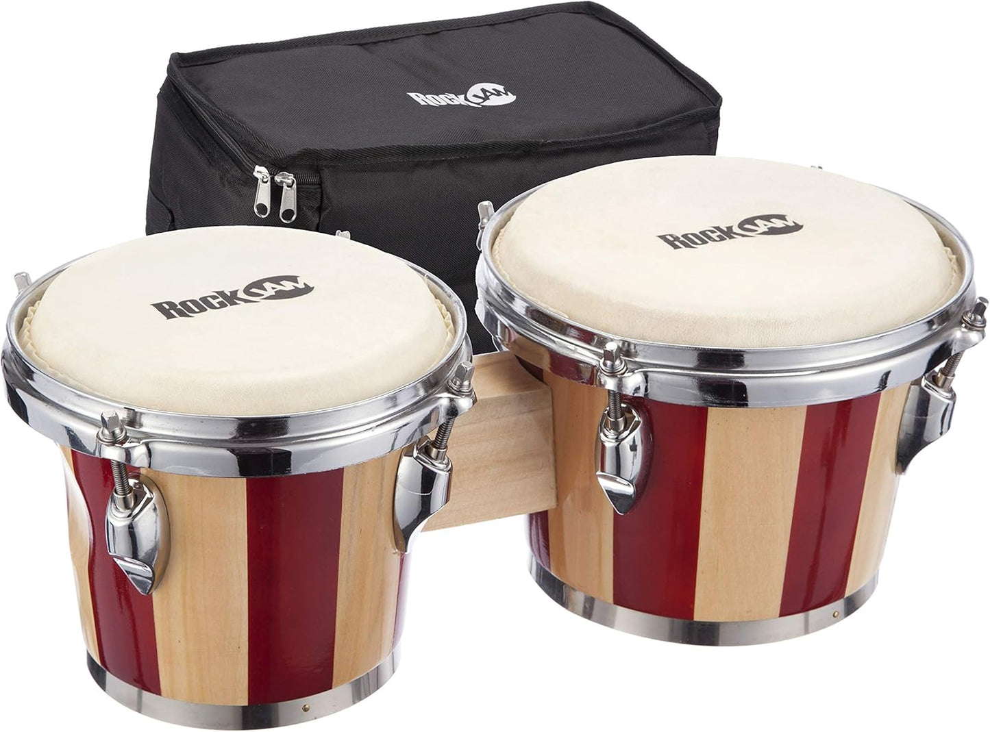 RockJam Bongo Drum Set with Padded Bag and Tuning Key Review