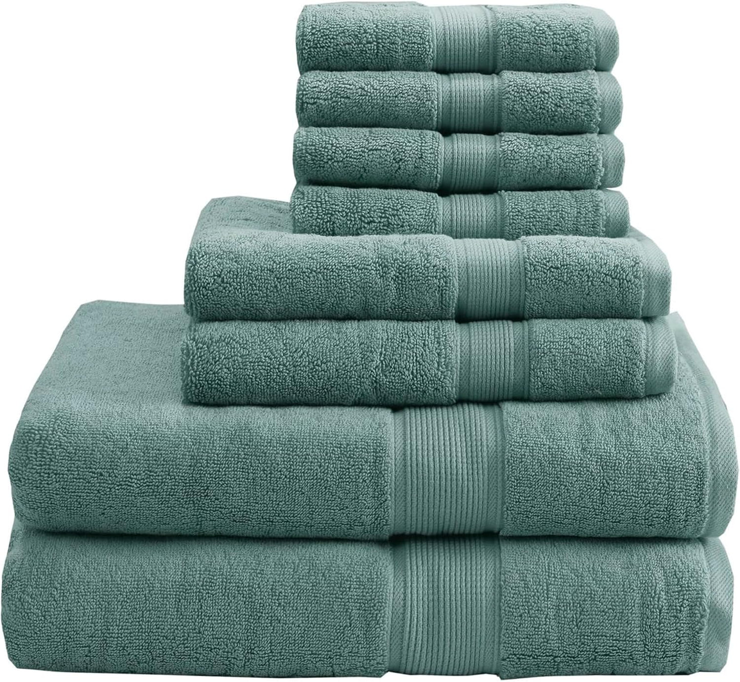 Luxurious 800GSM Cotton Bathroom Towel Set of 8 for Spa Quality