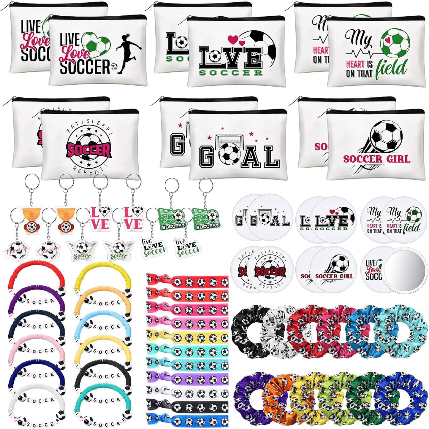 72 Pcs Soccer Accessories Gifts for Team Parties and Events