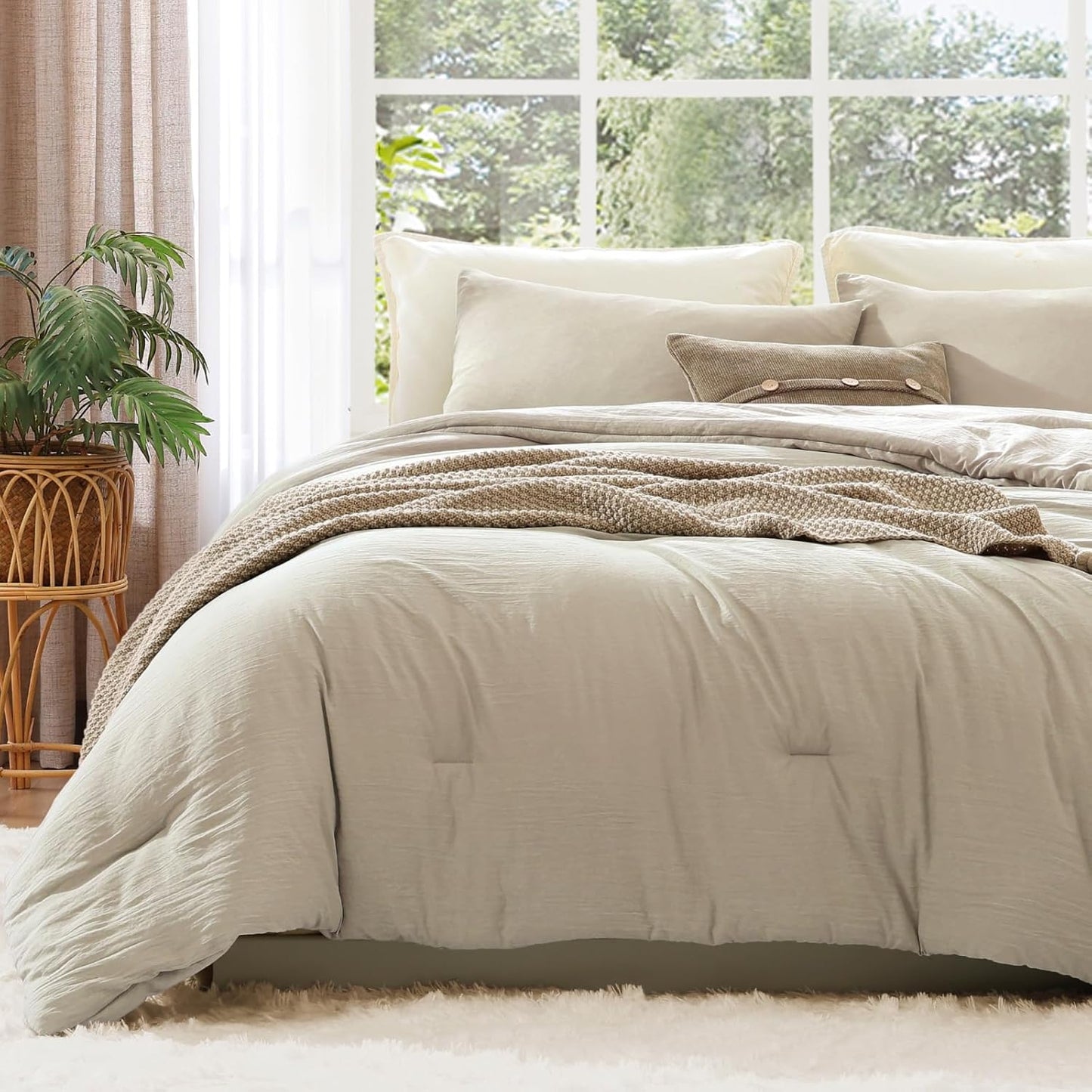 WRENSONGE Full Size Comforter Set - Soft Lightweight Comfort