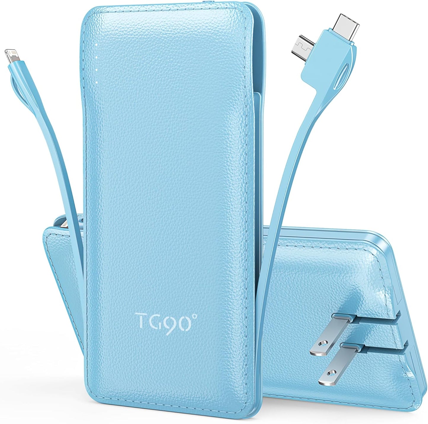 Ultra Slim 10000mAh Power Bank with AC Plug