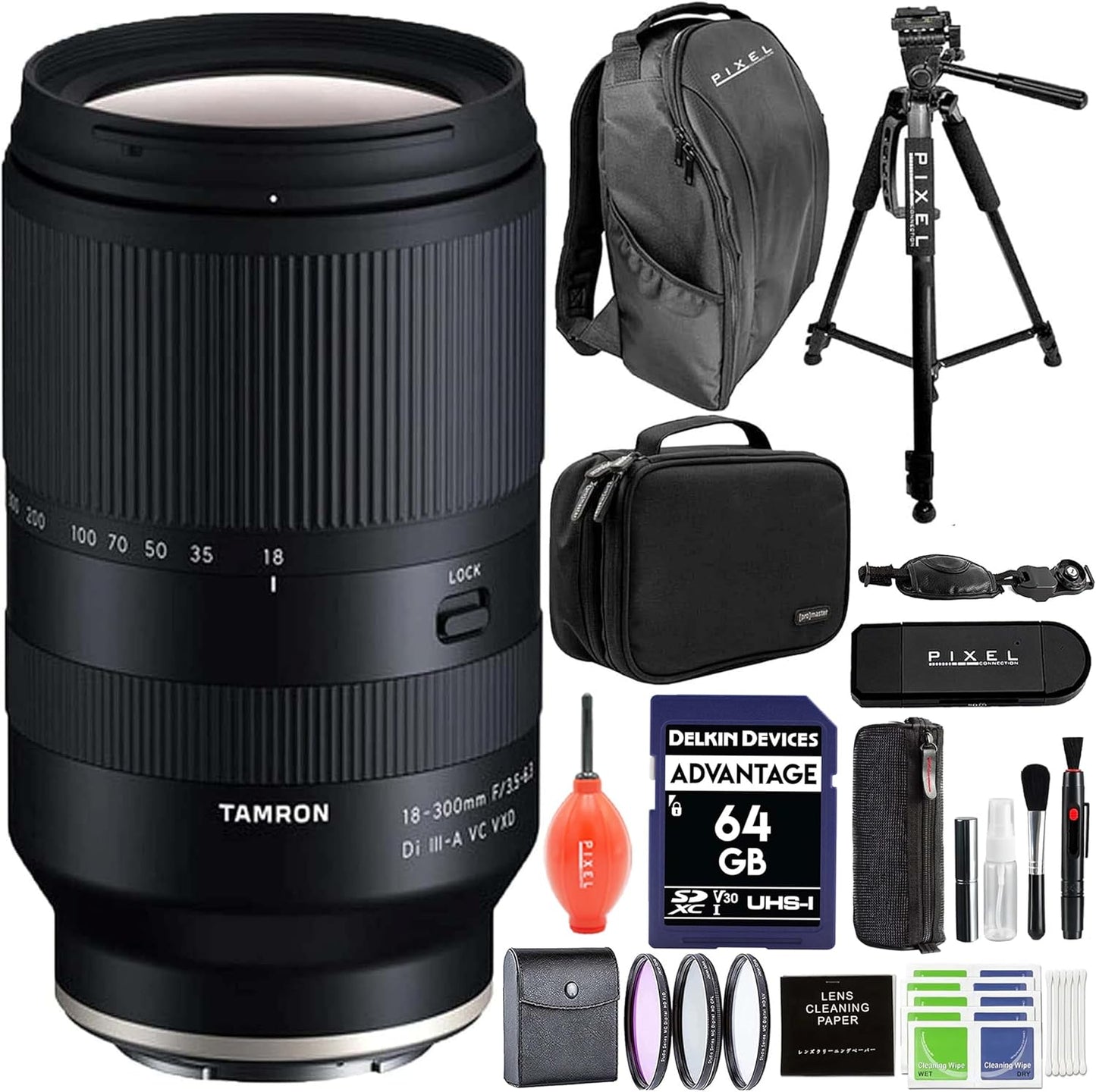 Tamron 18-300mm Lens for Sony E: Ultimate Travel Bundle