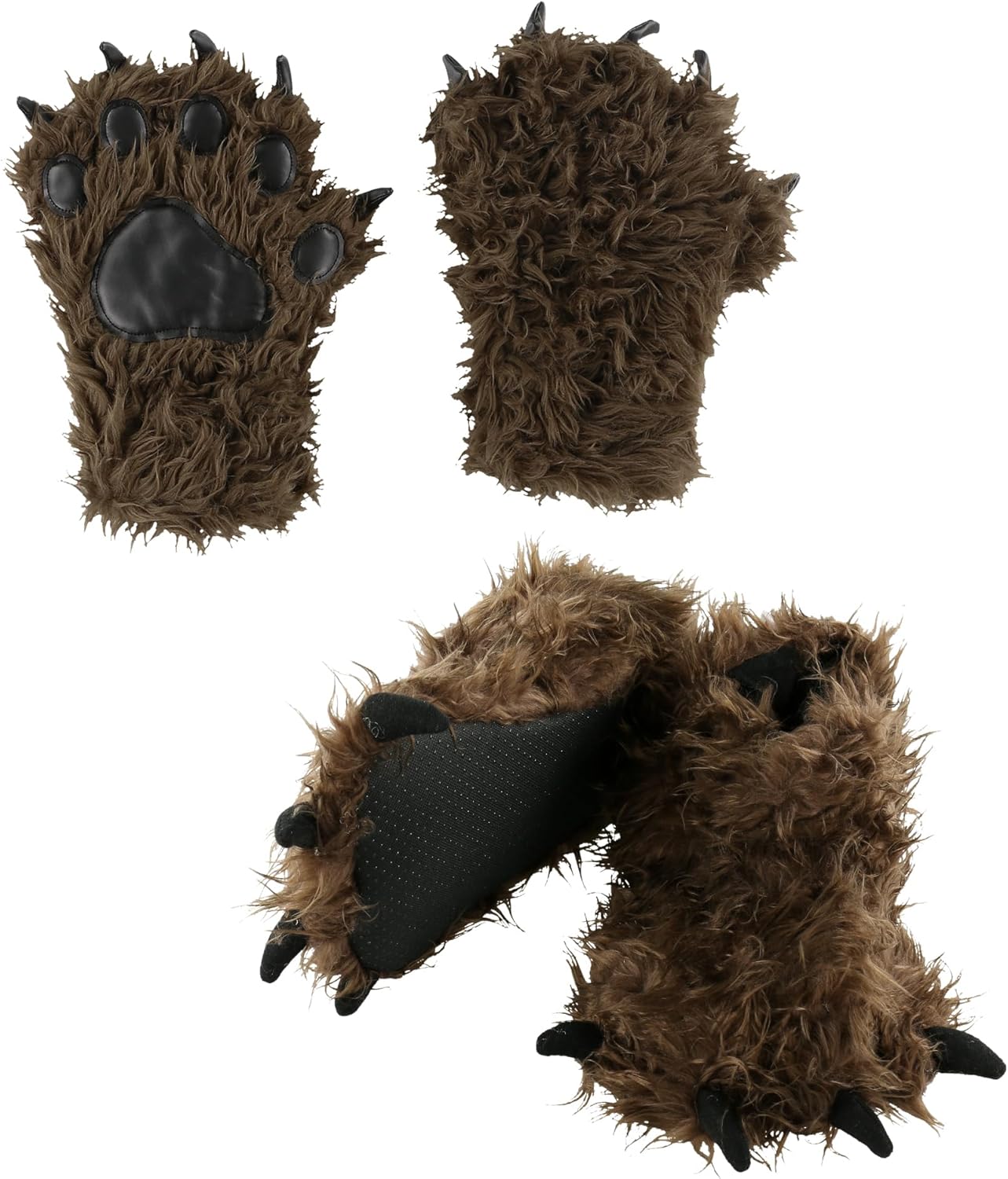Lazy One Paw Mittens and Slippers Set for Kids and Adults