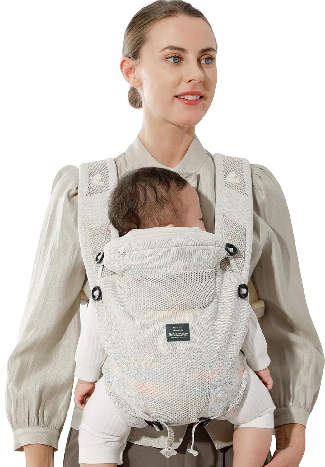 Bebamour Knit Baby Carrier - 3-in-1 Lightweight Comfort