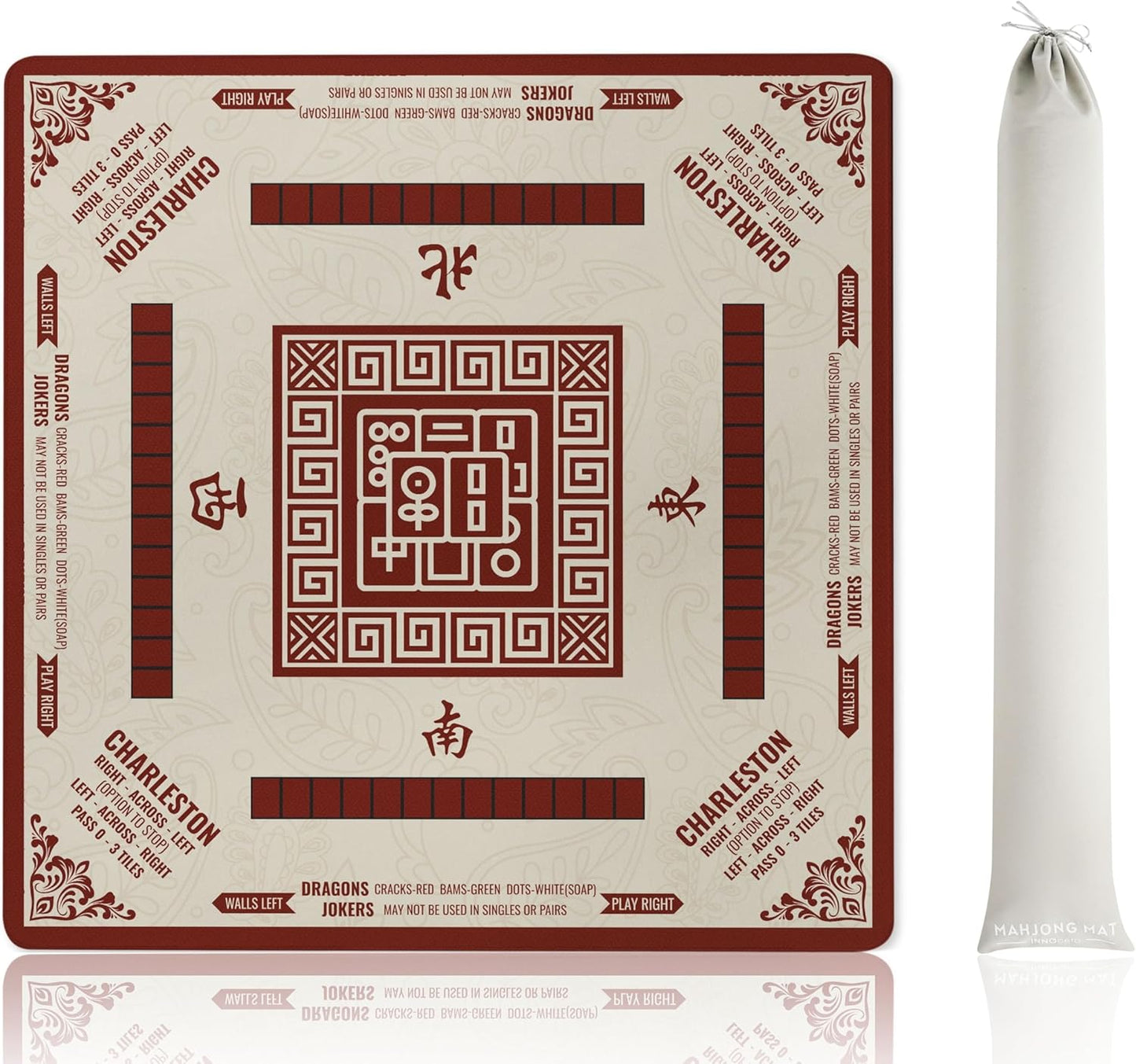 Mahjong Mat Non-Slip Noise Reduction Gaming Mat for Fun Play