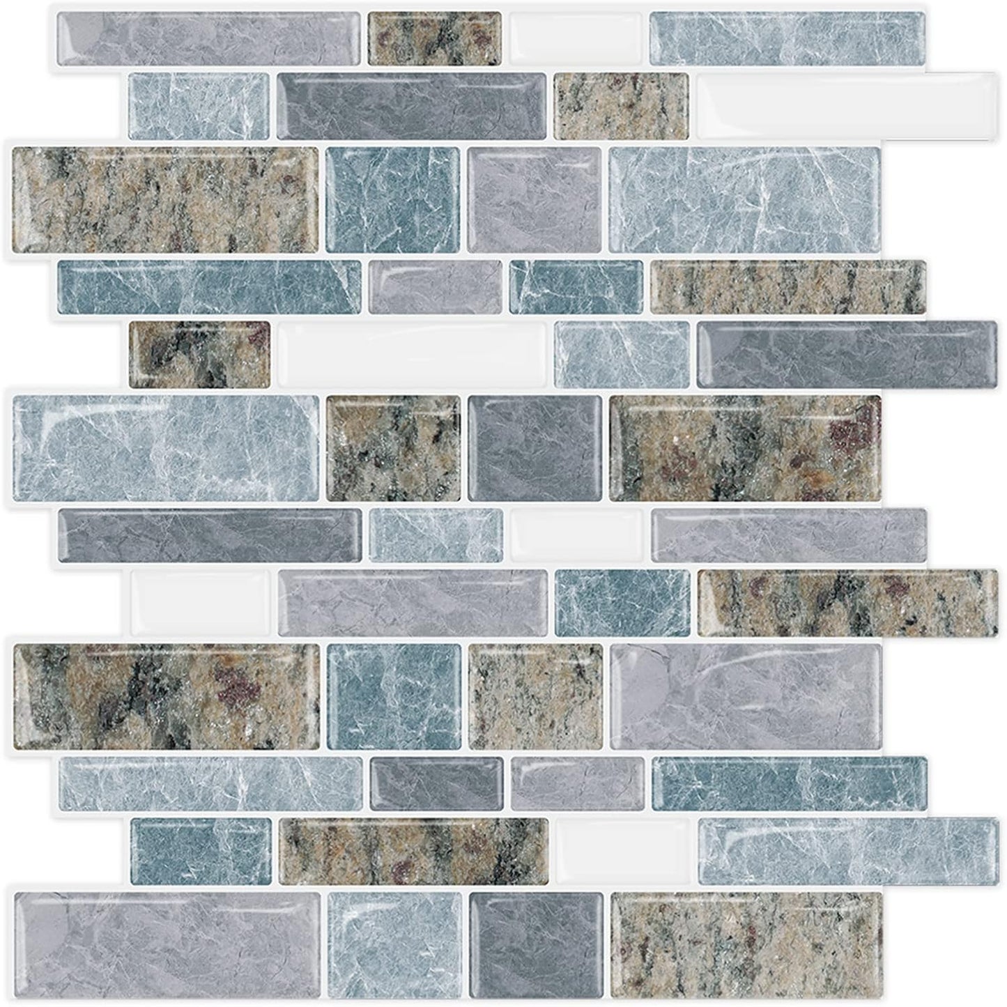 STICKGOO Peel and Stick Backsplash Tiles for Kitchen Decor