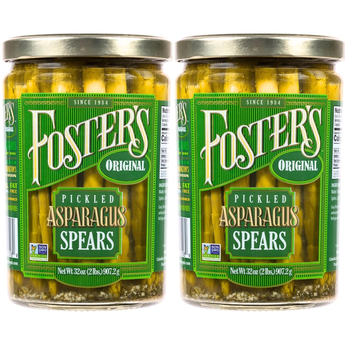 Foster's Pickled Asparagus Spears - Traditional Low Calorie Snack
