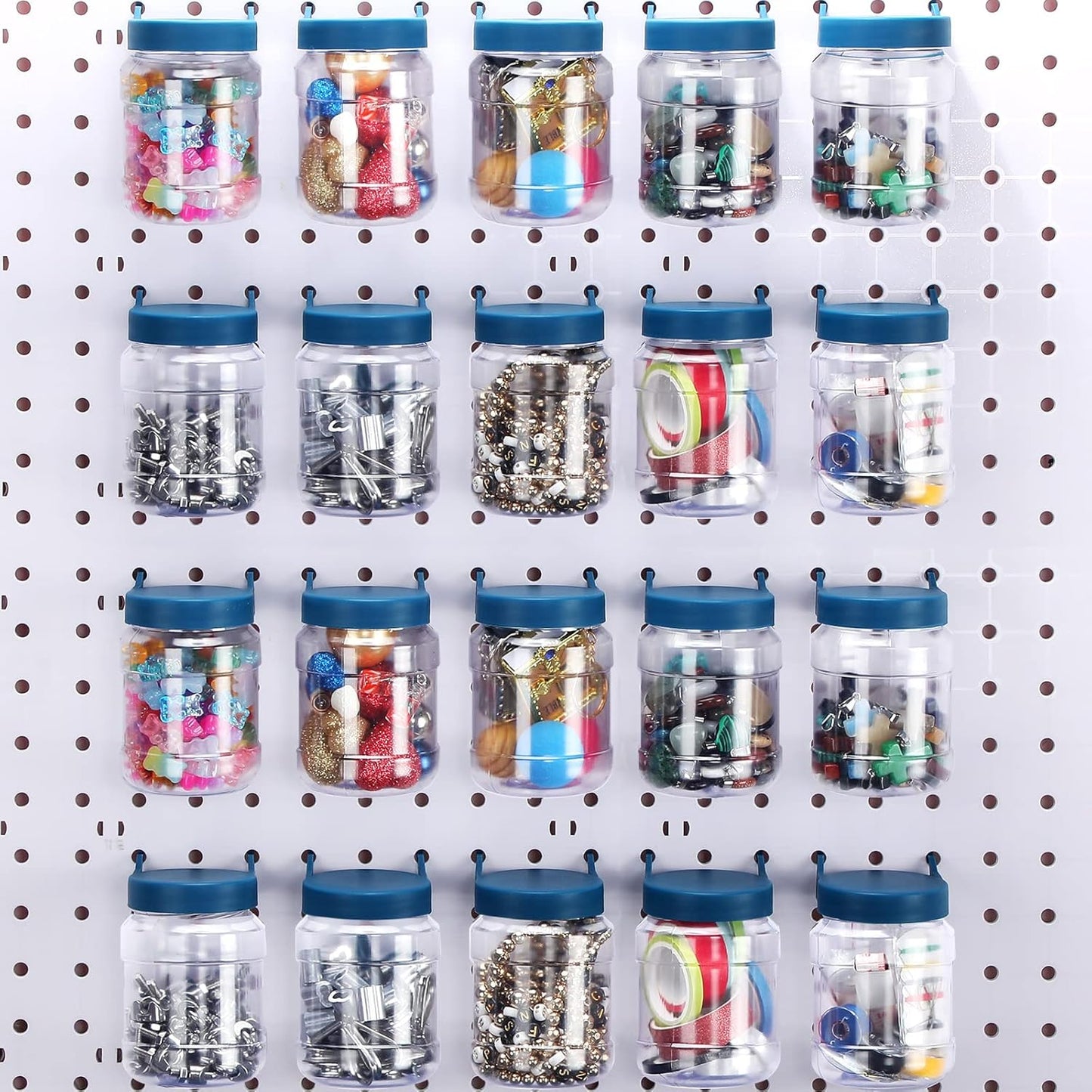 20 Set Pegboard Organizer Accessories for Home and Office Use