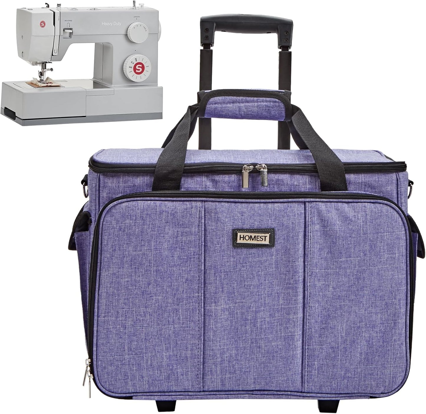 Deluxe Sewing Machine Case with Wheels for Easy Travel