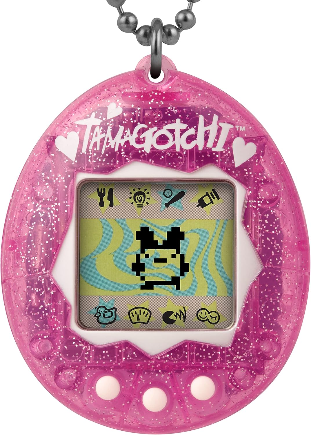 Tamagotchi Original Digital Pet in Pink Glitter - Nostalgic Fun
