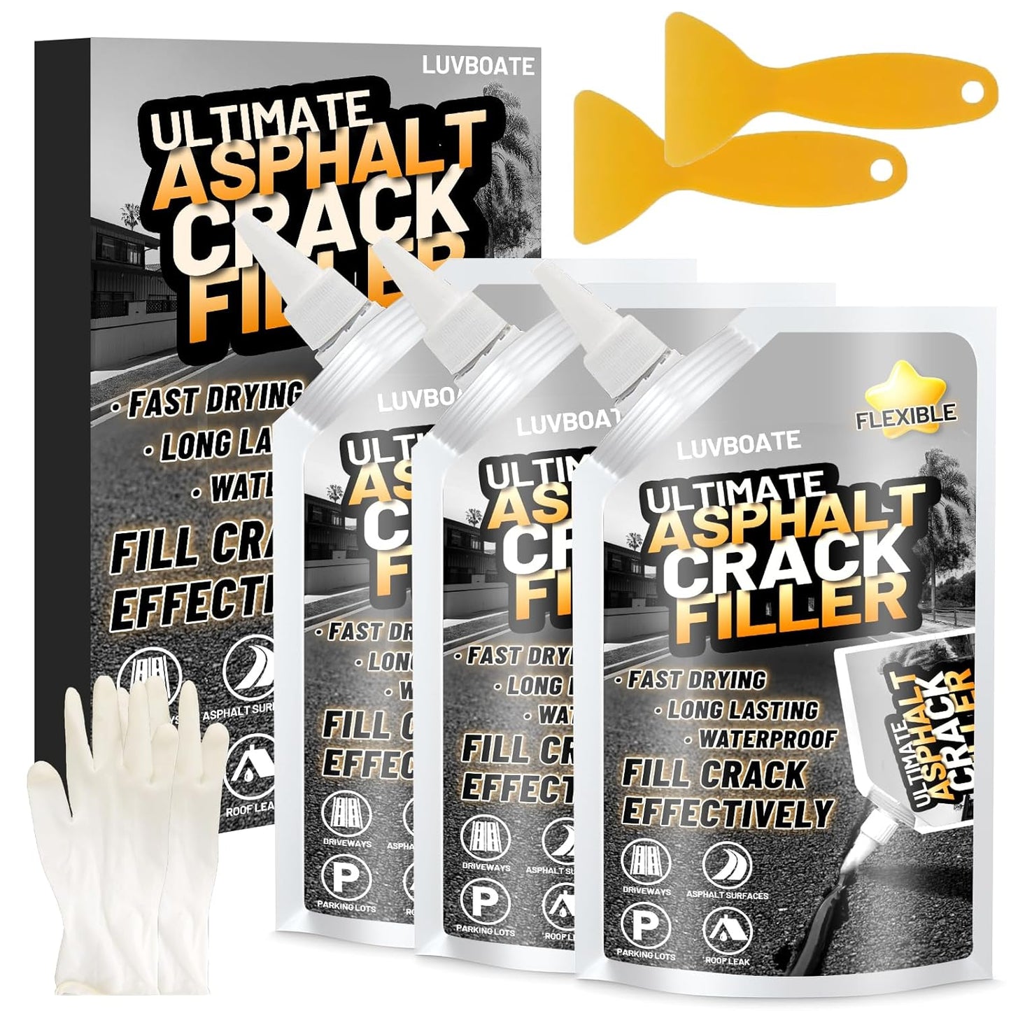 High Elasticity Asphalt Crack Filler for Driveway Repair