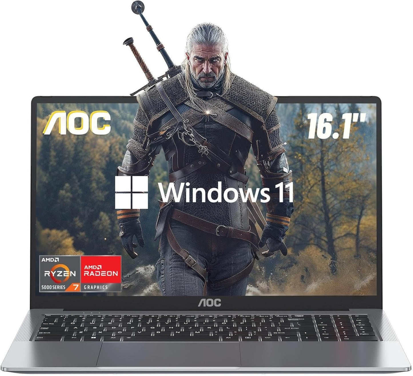 2025 Laptop with AMD Ryzen 7 5700U and 16.1 FHD Display