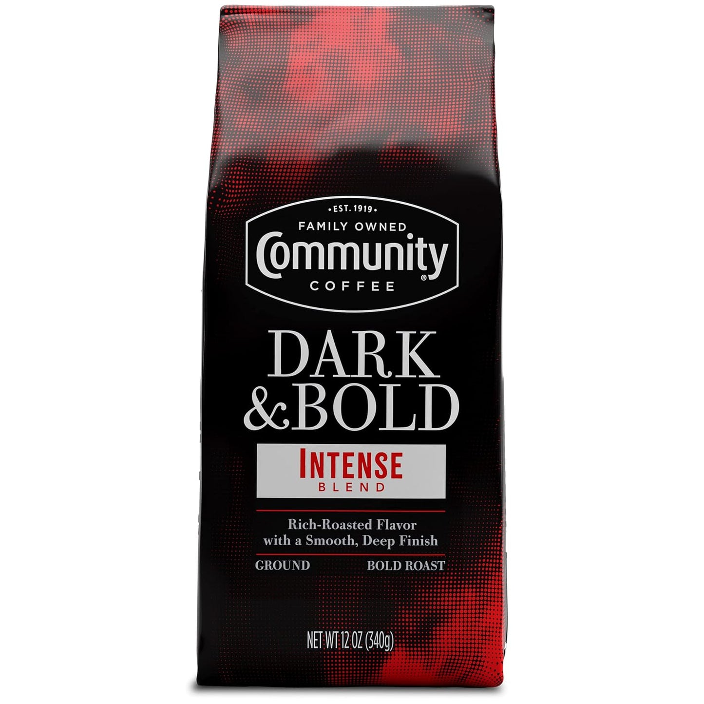 Community Coffee Dark & Bold Intense Blend - 12 oz Ground Coffee
