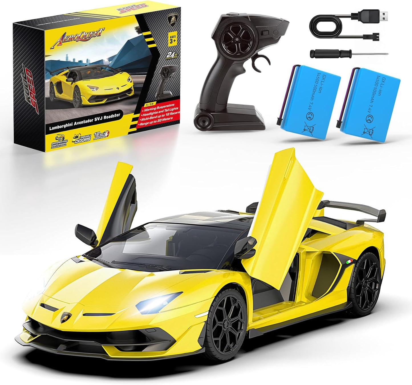 Officially Licensed 1:14 Lamborghini RC Car - Perfect Birthday Gift for Kids!