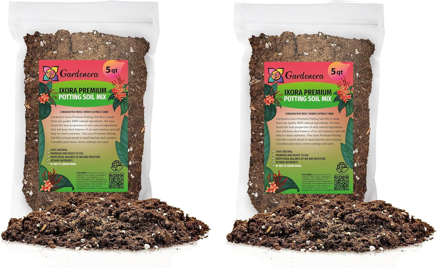 Gardenera Ixora Plant Potting Soil for Thriving Ixora Plants