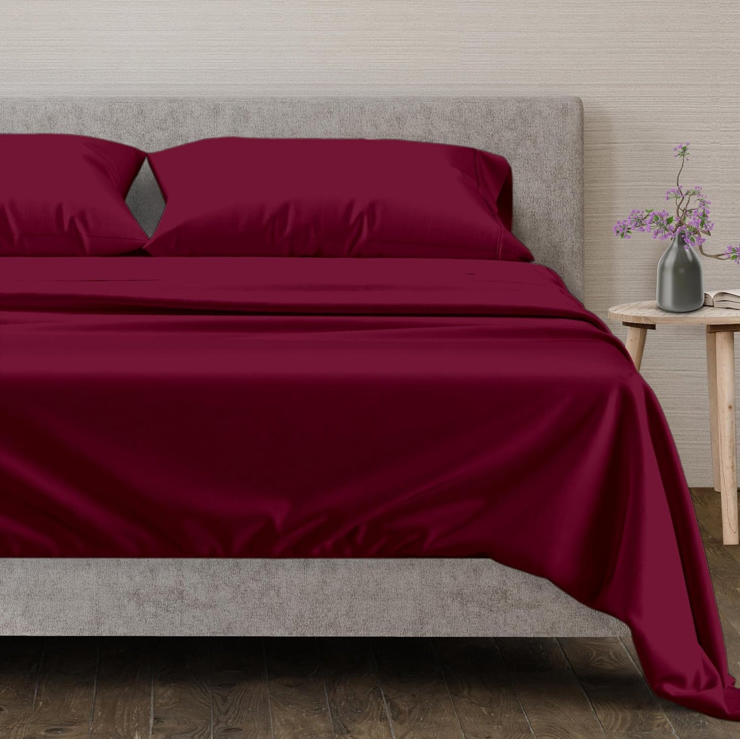 Luxurious 100% Egyptian Cotton Queen Size Sheet Set for Comfort
