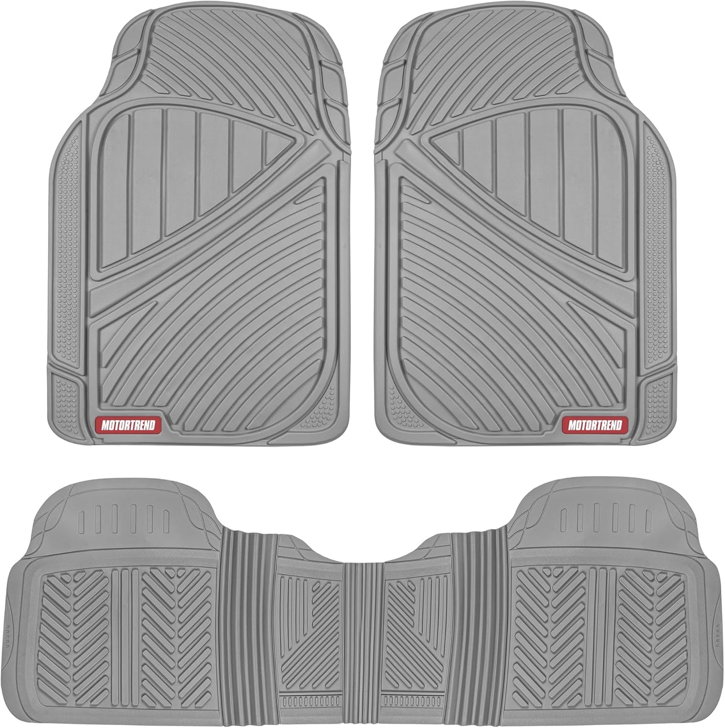 Motor Trend FlexTough Performance All Weather Rubber Floor Mats