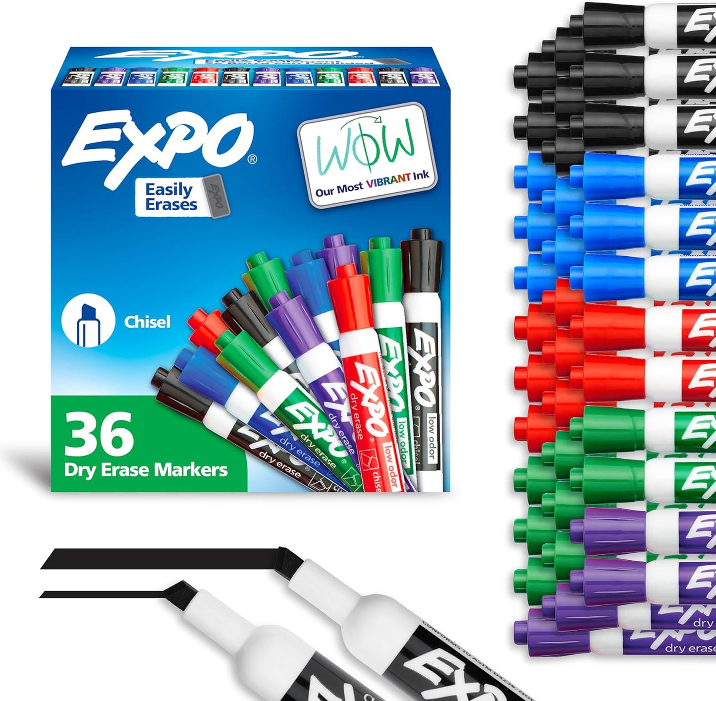 EXPO 36-Ct Low Odor Chisel Tip Markers