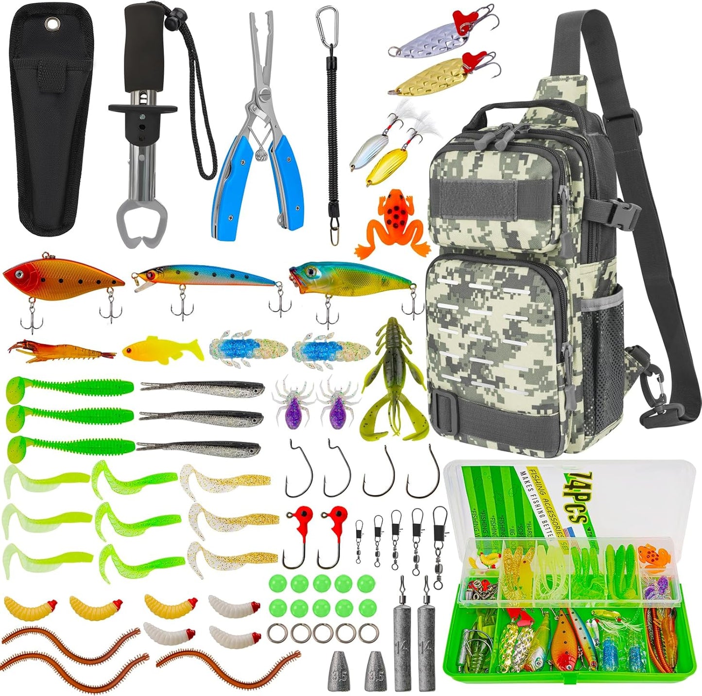 THKFISH 79 Pcs Fishing Tool Kit - Ultimate All-in-One Gear!