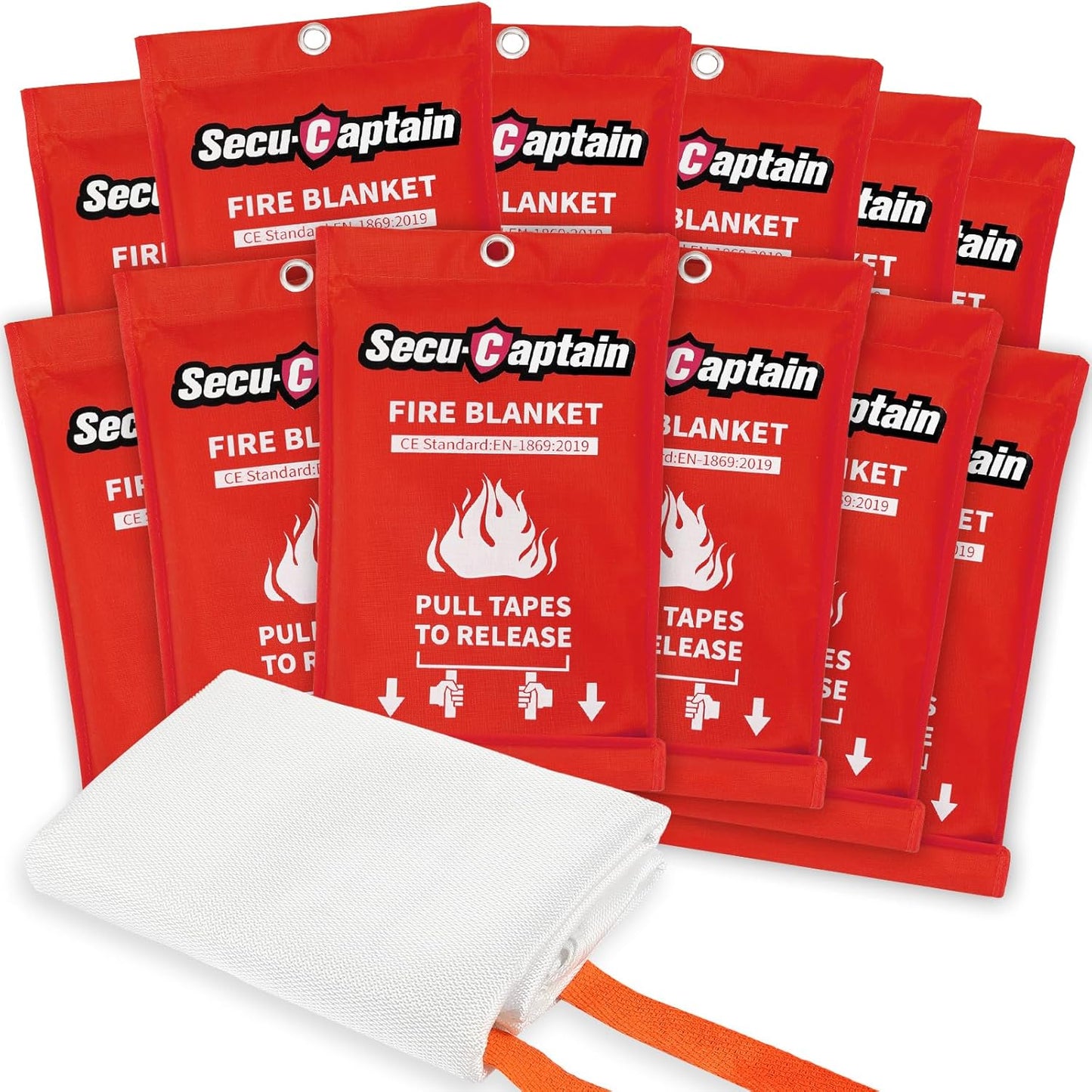 SecuCaptain Emergency Fire Blanket for Home and Kitchen Safety