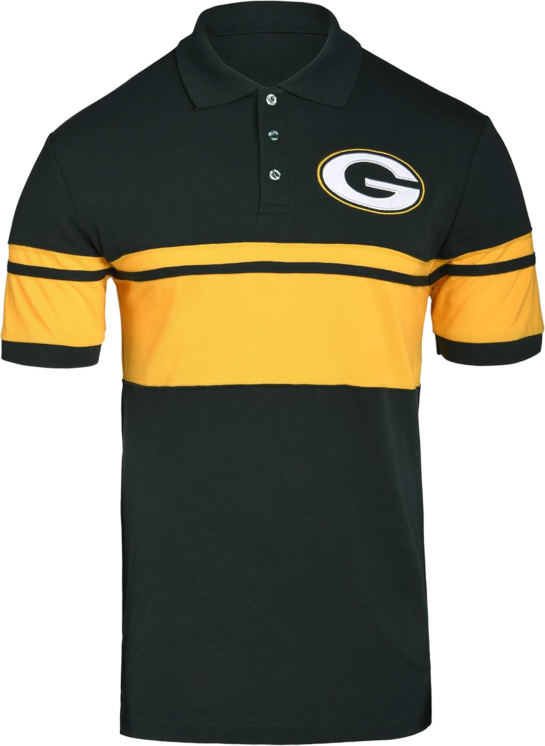 FOCO Men's NFL Team Logo Polo Short Sleeve Shirt for Fans