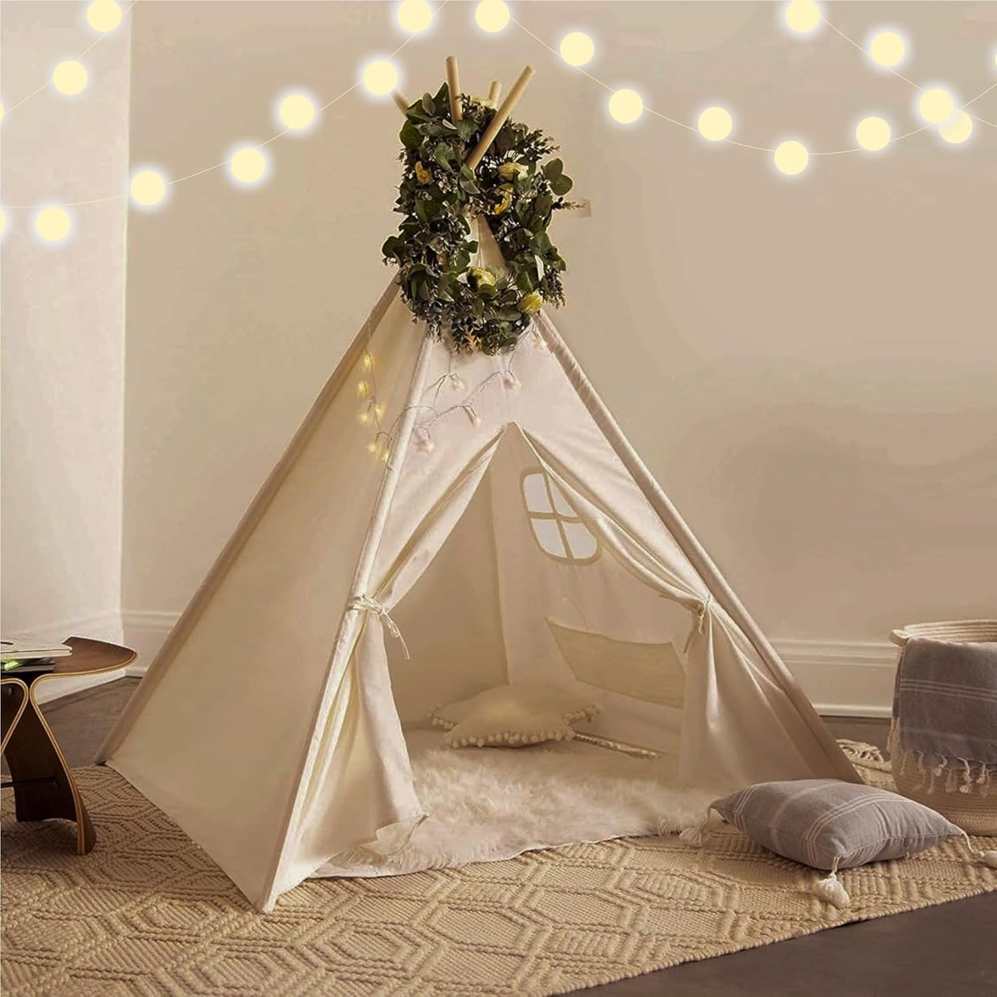 Cozy Kids Teepee with Lights - PLAYVIBE