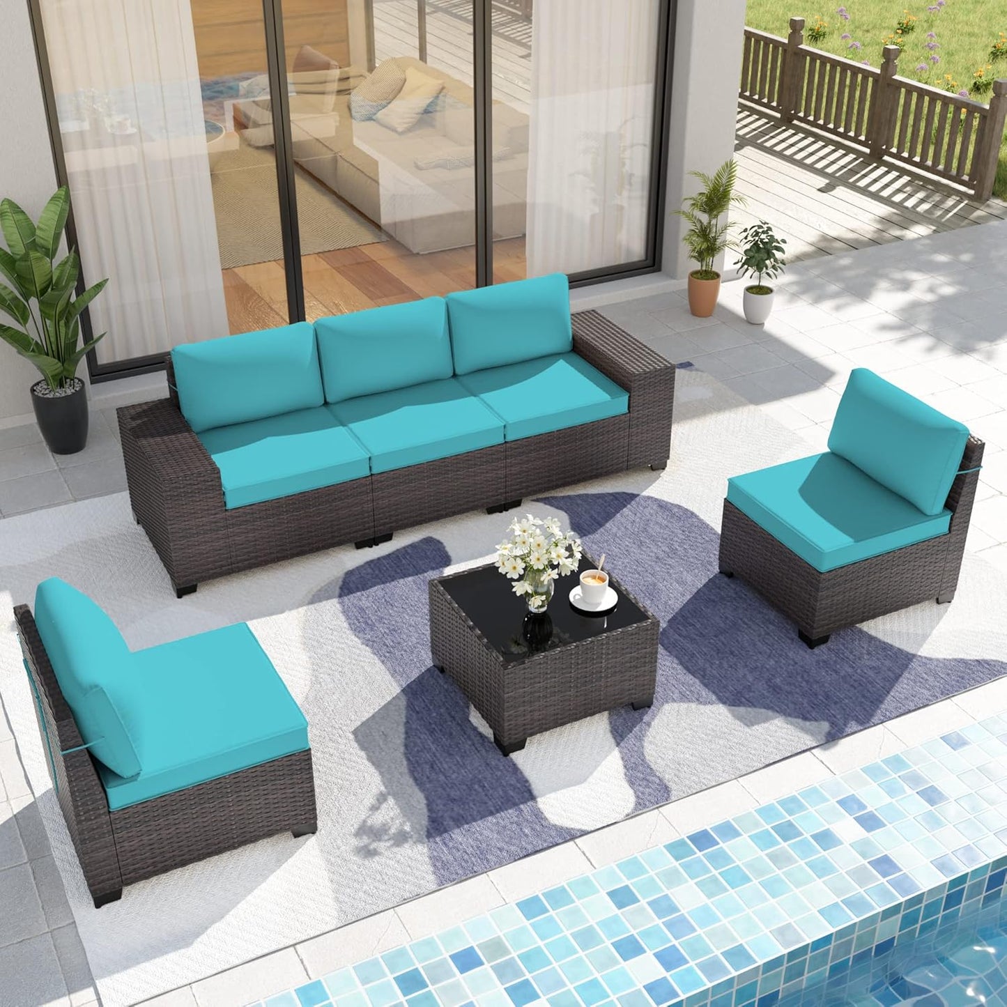 Kurapika 6 Pieces Patio Furniture Set for Outdoor Comfort