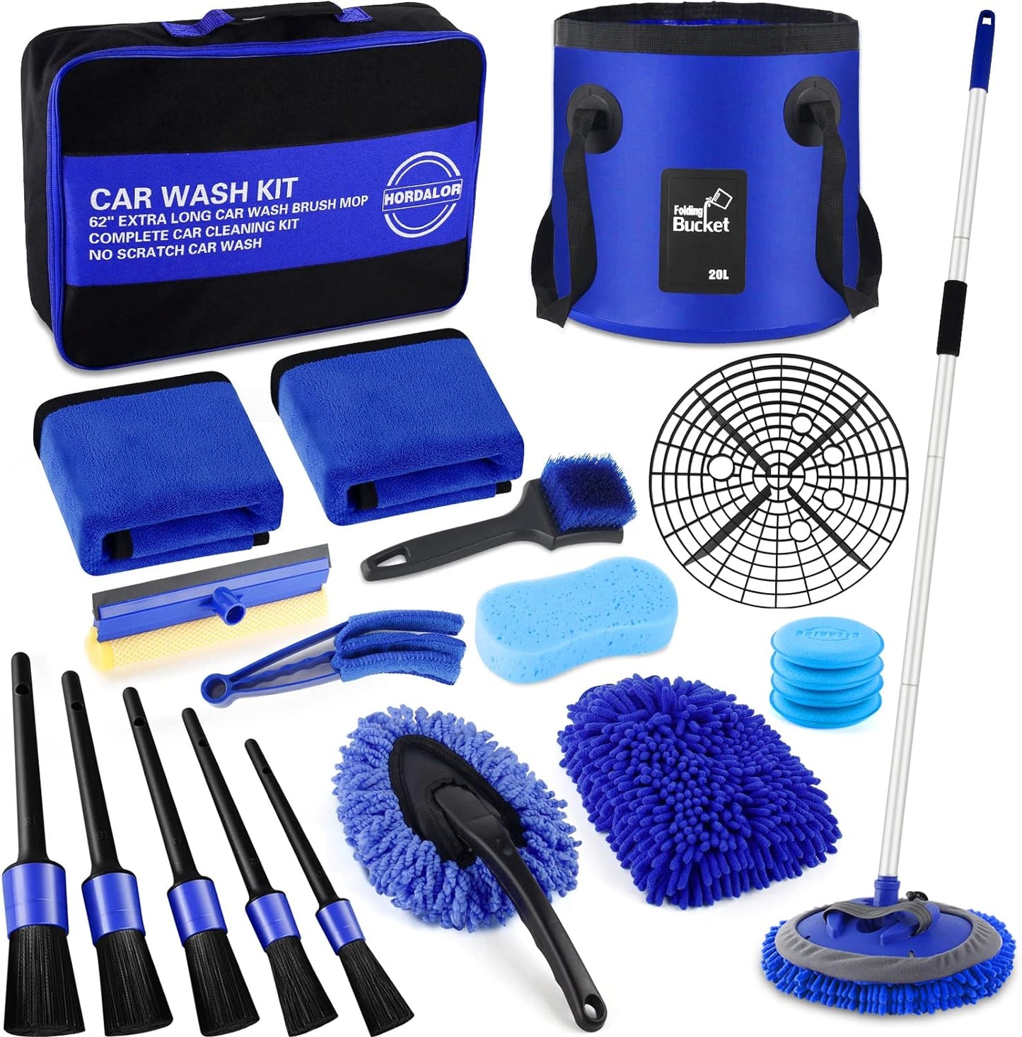 Ultimate Car Wash Kit by HORDALOR - 21Pcs