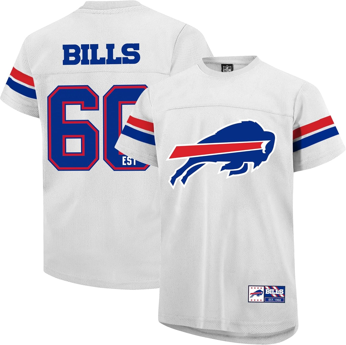 Ultra Game Boy's Mesh Vintage Jersey Tee Shirt for NFL Fans